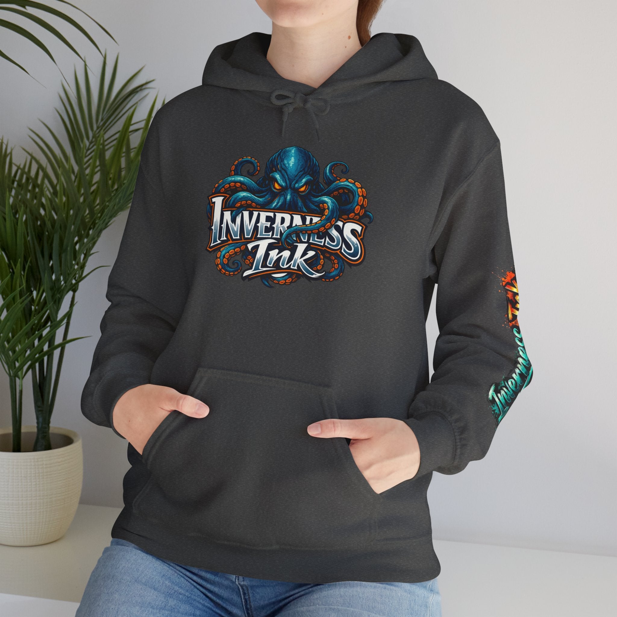 Electric Paint Betta — Artisan Series Hoodie — Inverness Ink Graphic Pullover