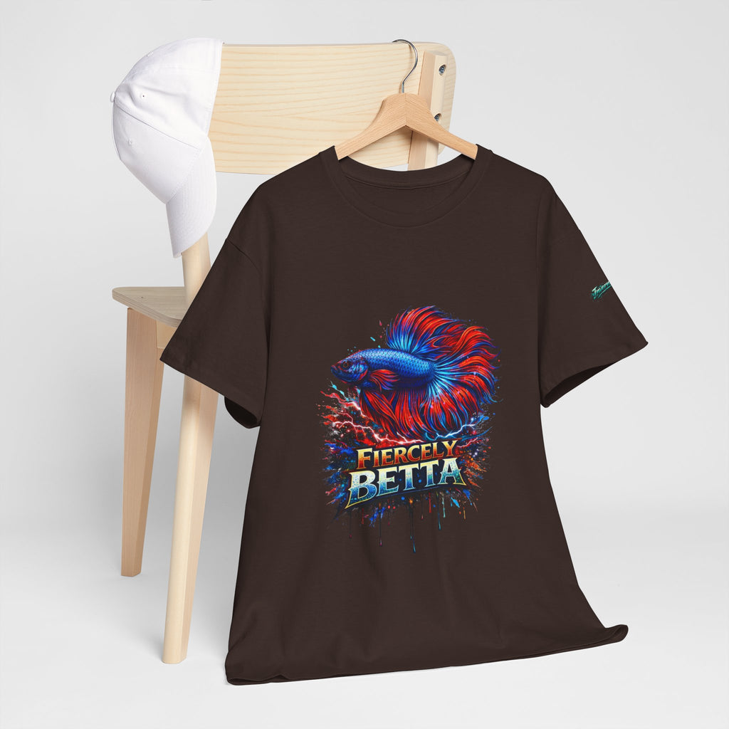 Betta Fish T-Shirt — Fiercely Betta Colorful Aquarium Fish Tee