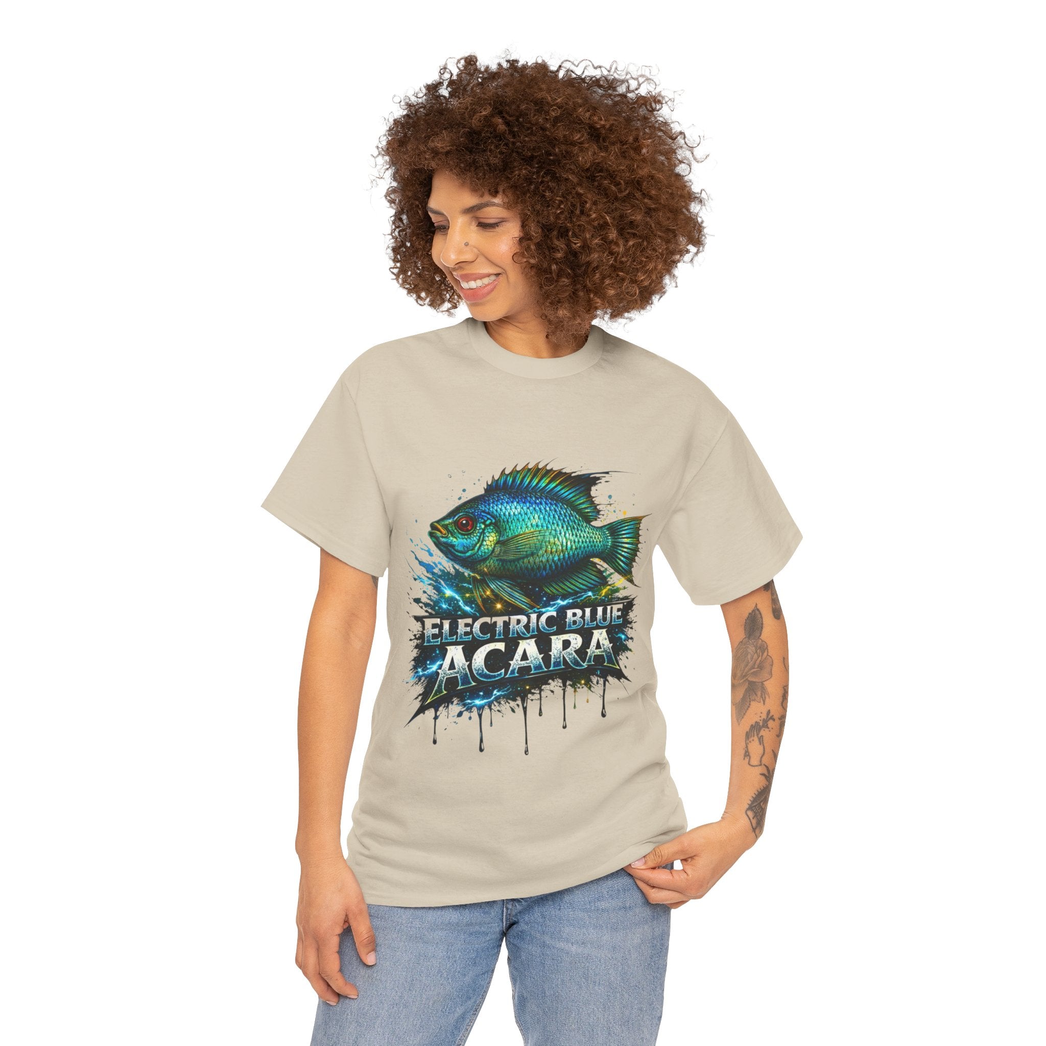 Electric Blue Acara – Premium Graphic Tee