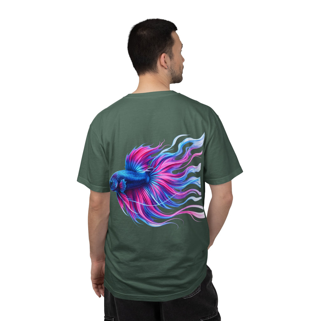 Electric Paint Betta T-Shirt — Neon Betta Splendens Art Tee
