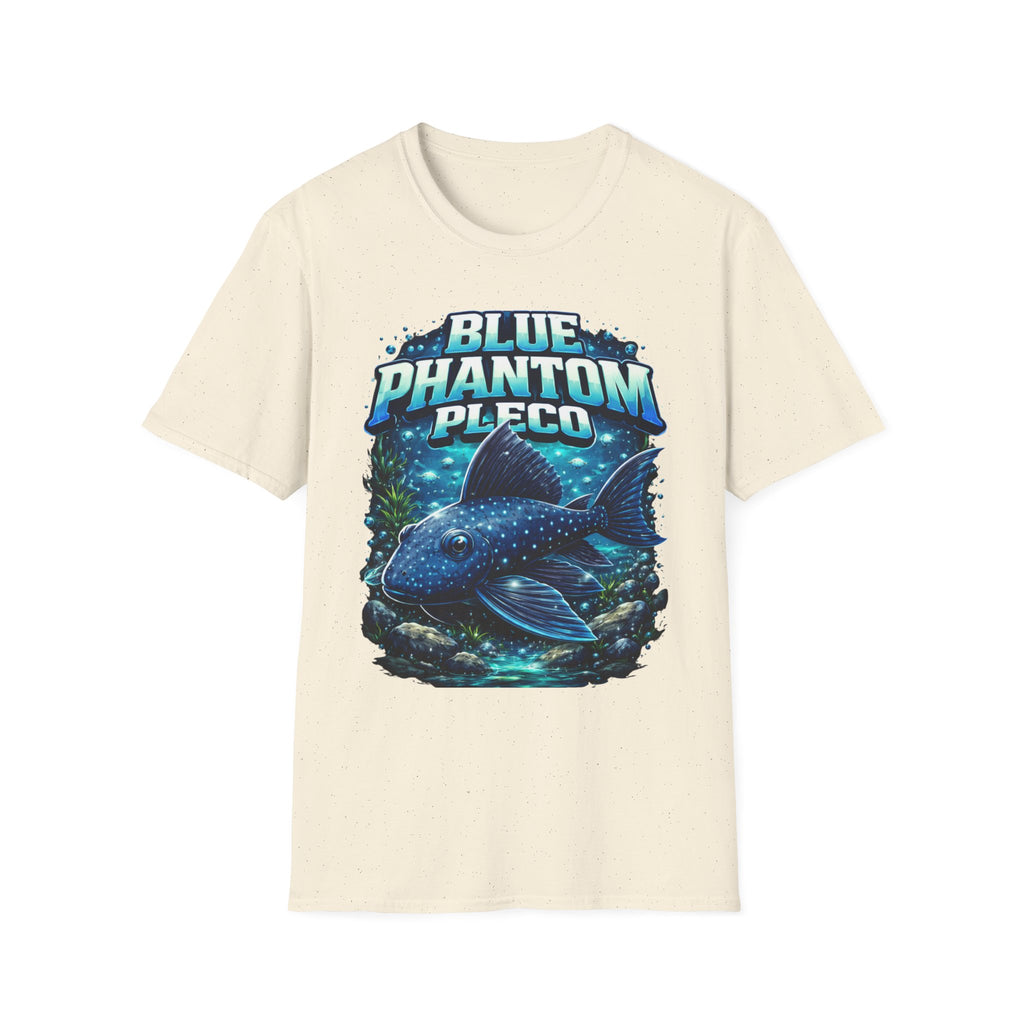 Blue Phantom Pleco T-Shirt — Graphic Aquarium Fish Tee