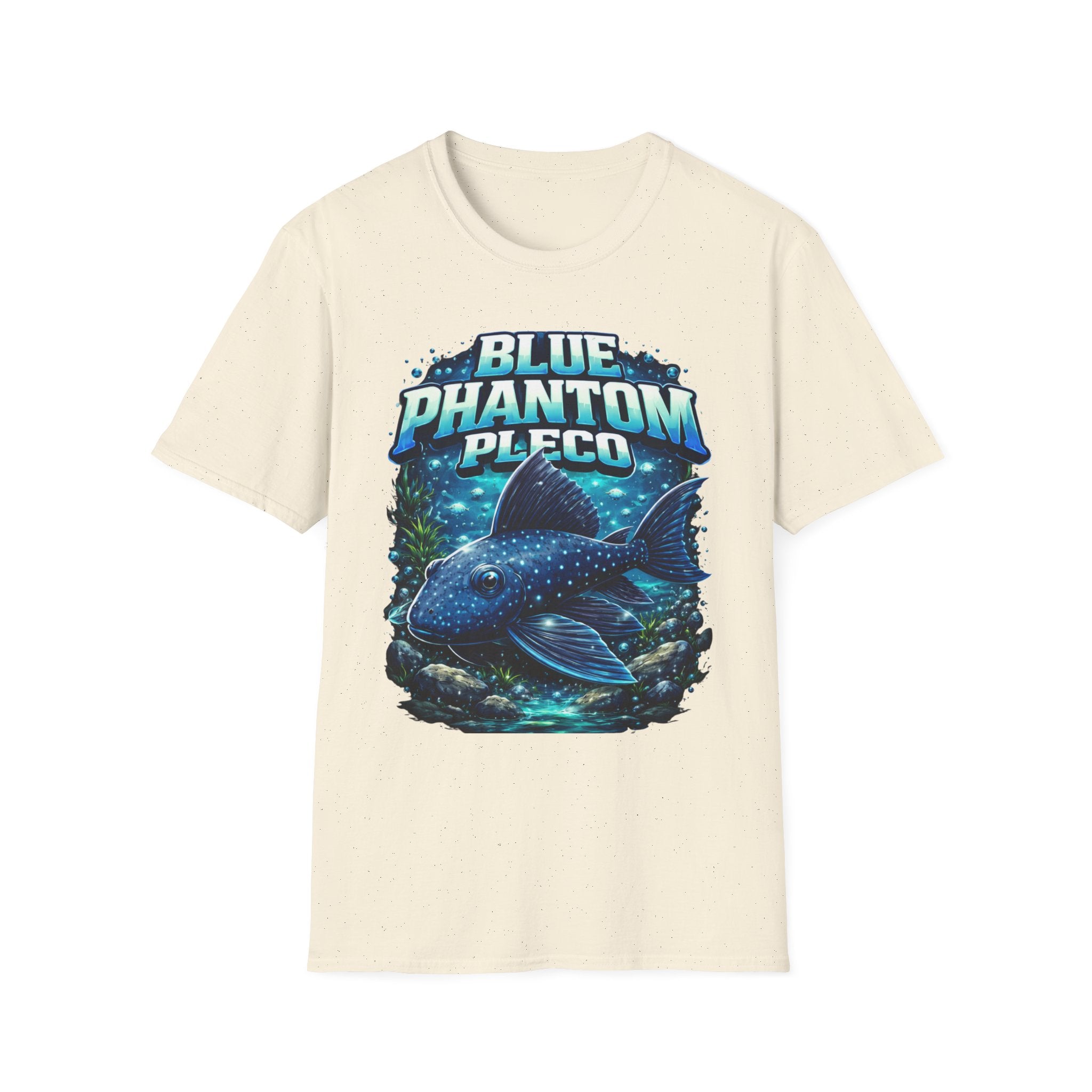 Blue Phantom Pleco T-Shirt — Graphic Aquarium Fish Tee