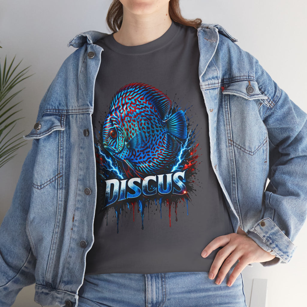 Discus Fish Graphic Tee - Vibrant Aquarium Fish Shirt
