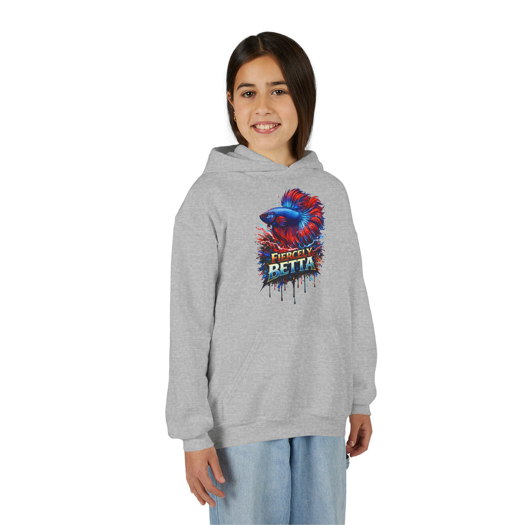 Fiercely Betta – Kids "Neon Flare" Fleece Hoodie
