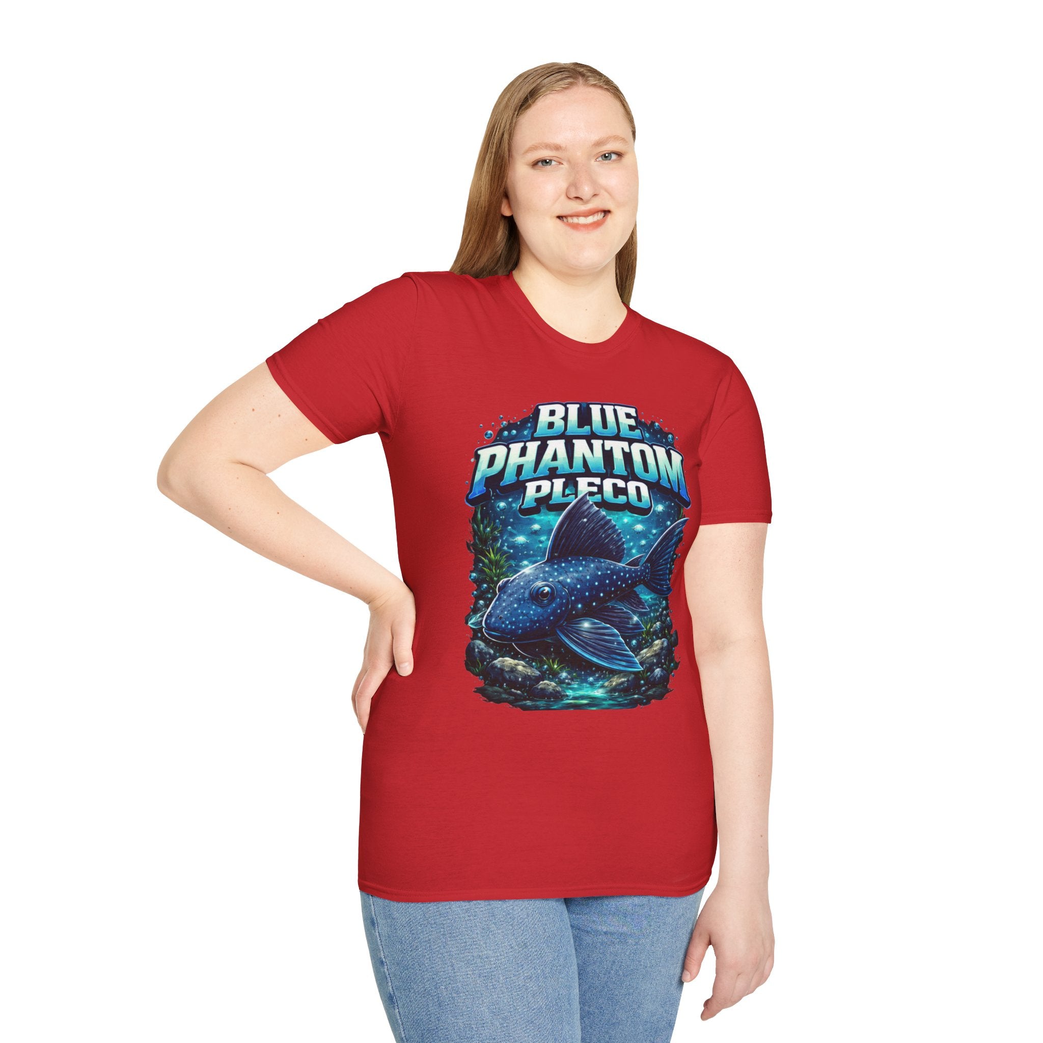 Blue Phantom Pleco T-Shirt — Graphic Aquarium Fish Tee
