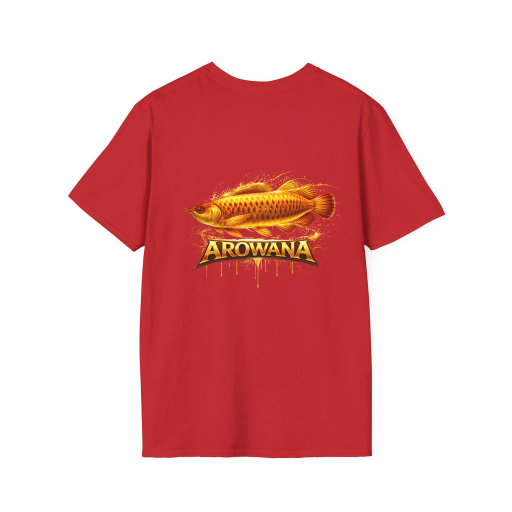 Arowana Fish Tee — Bold Gold Arowana Graphic T-Shirt