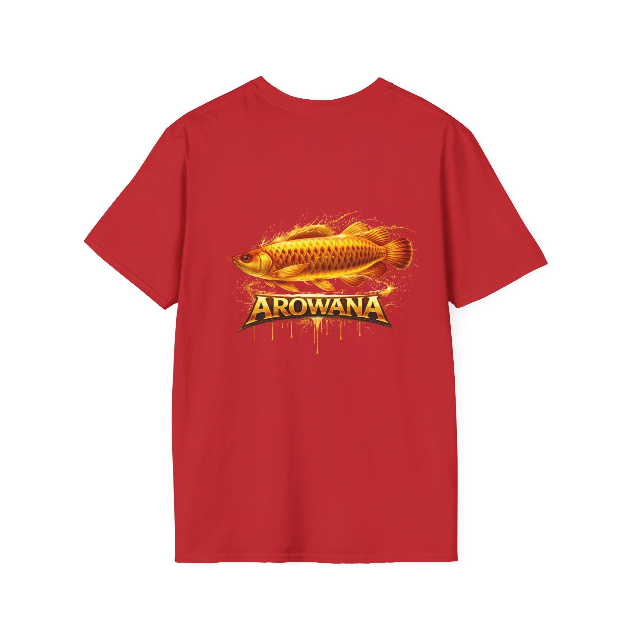 Arowana Fish Tee — Bold Gold Arowana Graphic T-Shirt