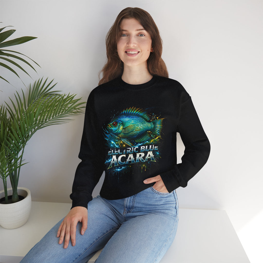 Electric Blue Acara – Heavy Blend™ Crewneck Sweatshirt