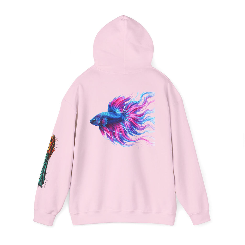 Electric Paint Betta — Artisan Series Hoodie — Inverness Ink Graphic Pullover