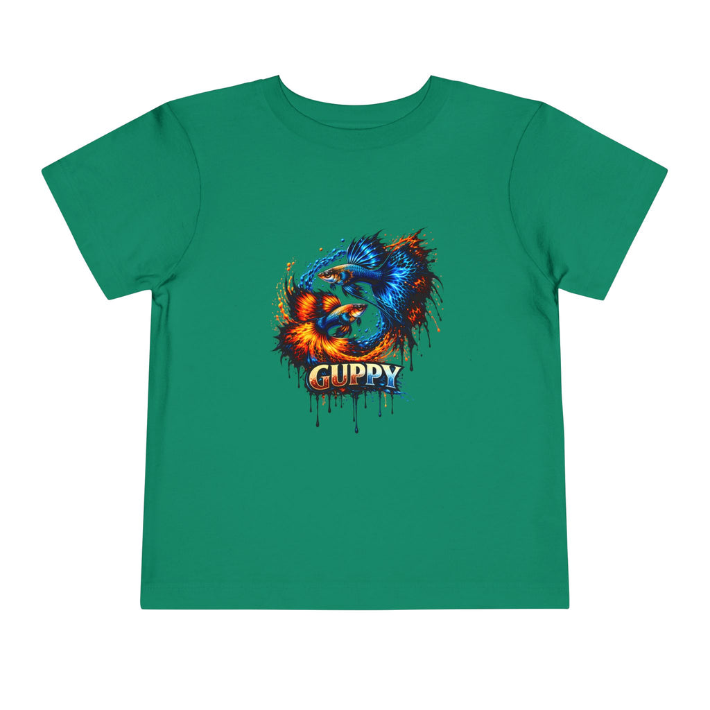 Fire & Ice Guppy – Toddler "Neon Flare" Premium Tee