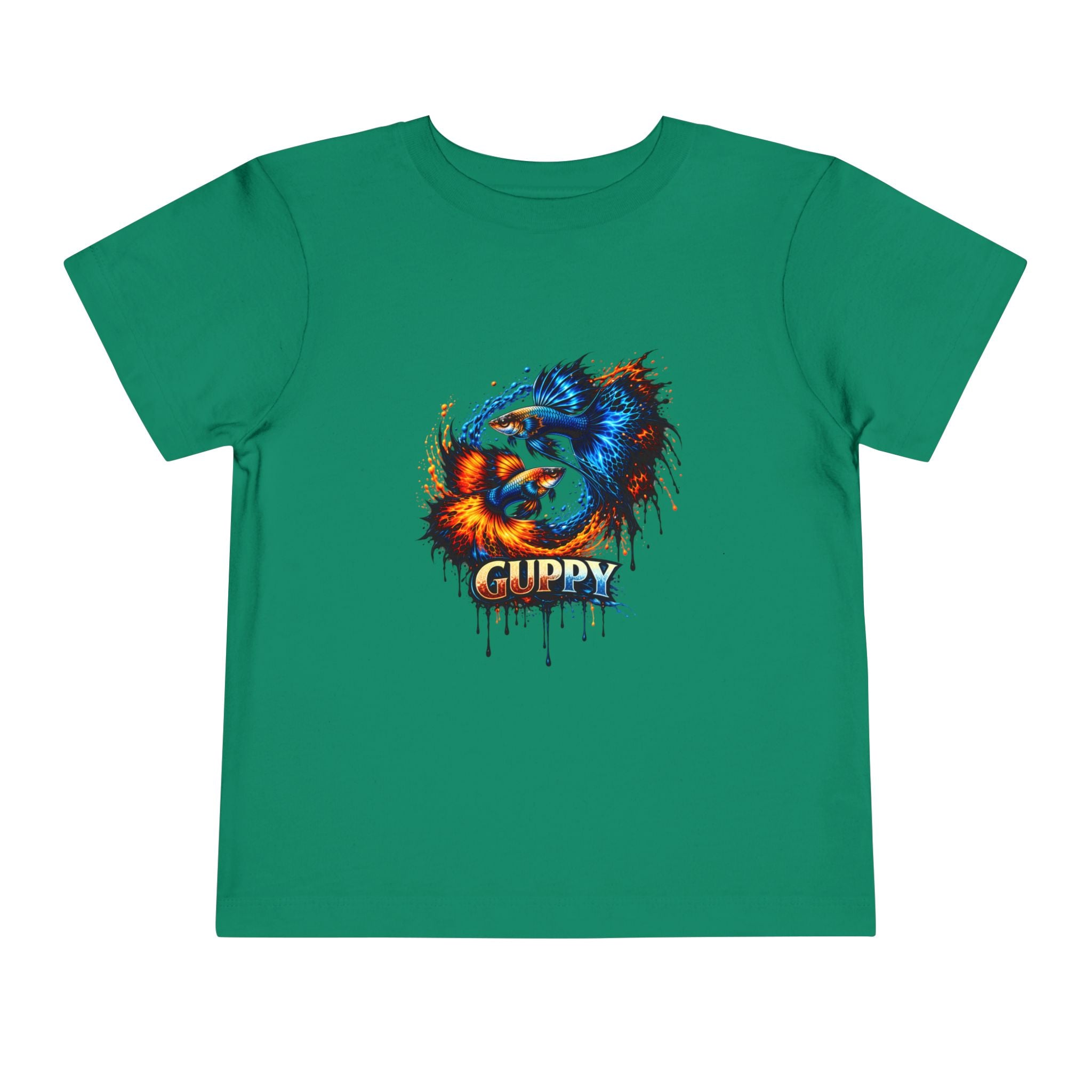 Fire & Ice Guppy – Toddler "Neon Flare" Premium Tee