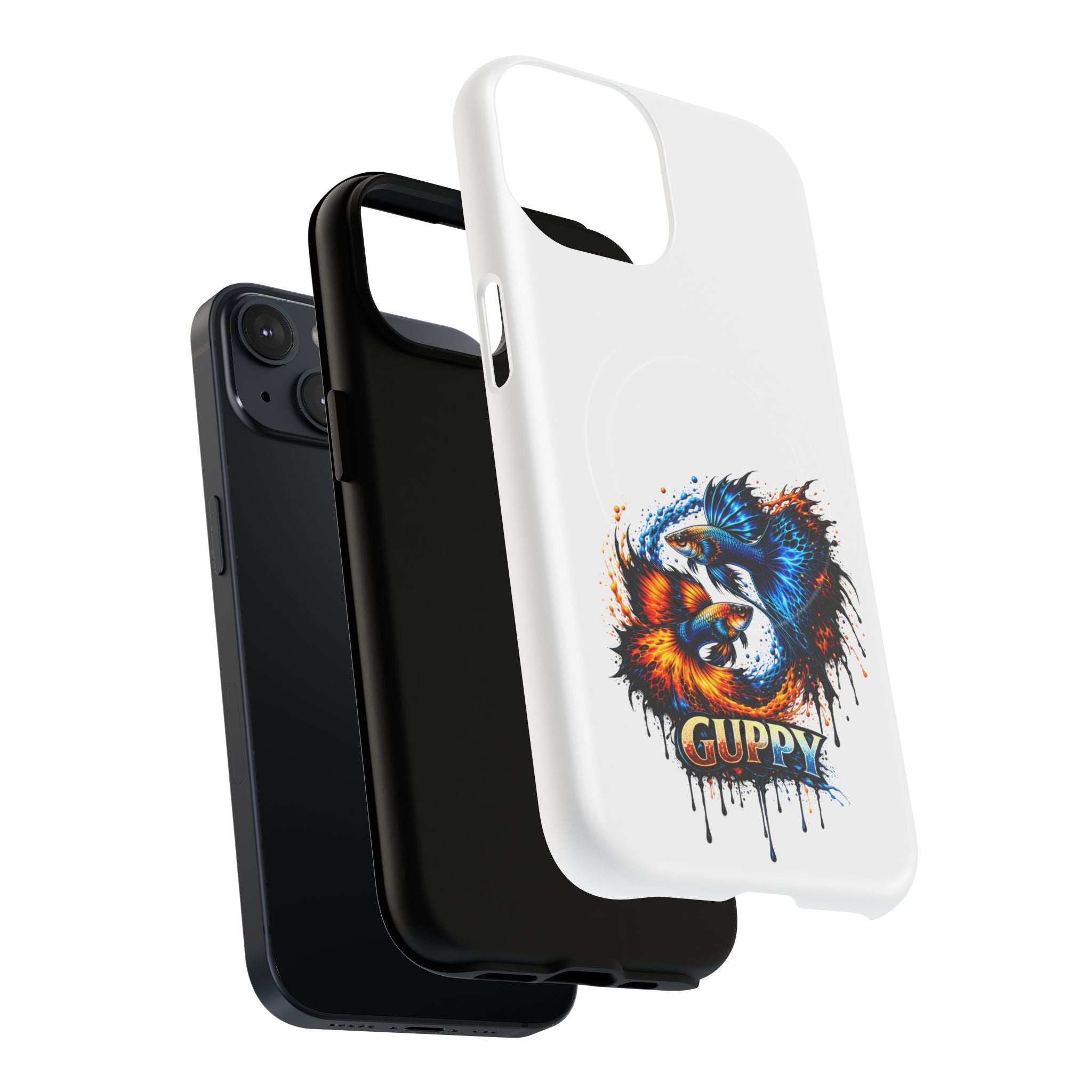 Fire & Ice Guppy – "Neon Flare" Magnetic Impact Case
