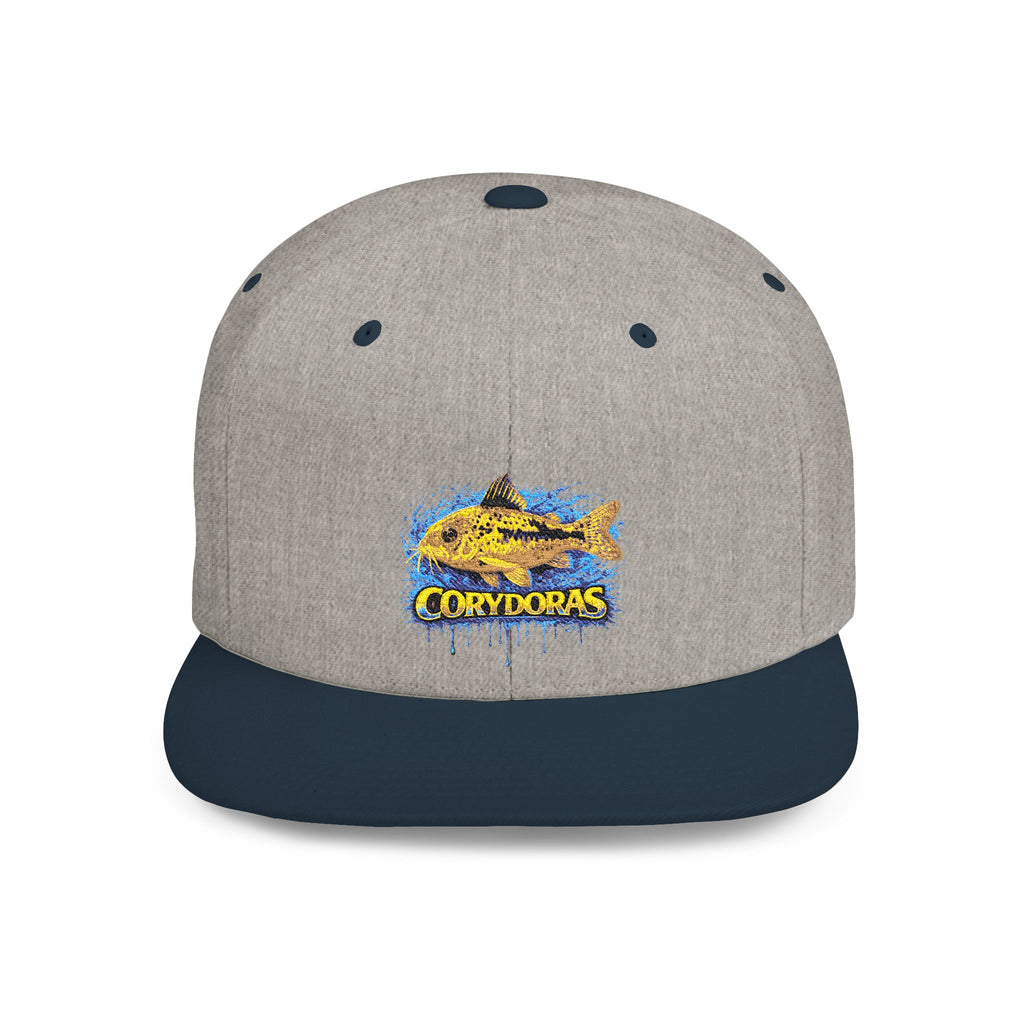 Corydoras Catfish Splash Flat Bill Snapback Hat