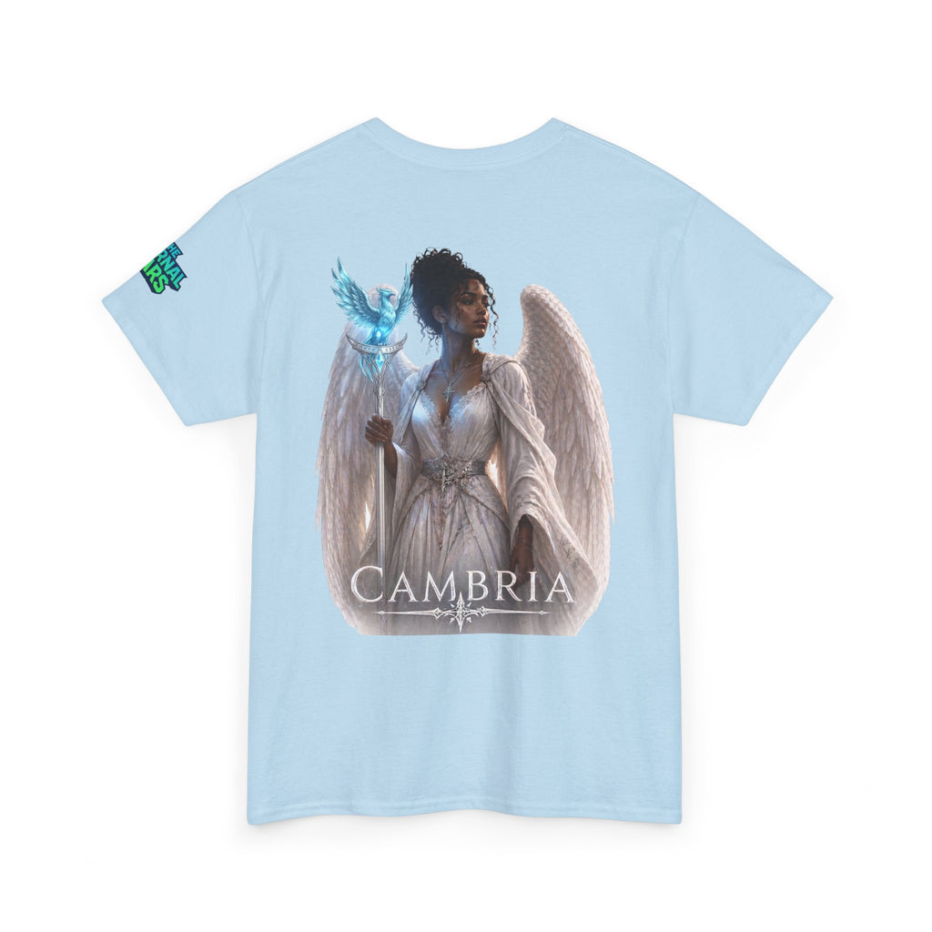 The Eternal Wars Graphic Tee – "Cambria" Winged Warrior Shirt