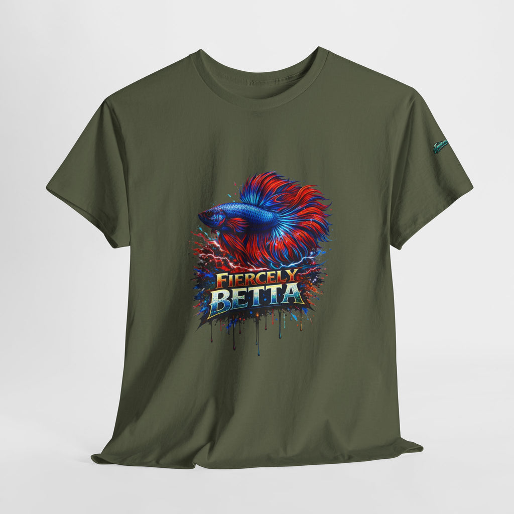 Betta Fish T-Shirt — Fiercely Betta Colorful Aquarium Fish Tee