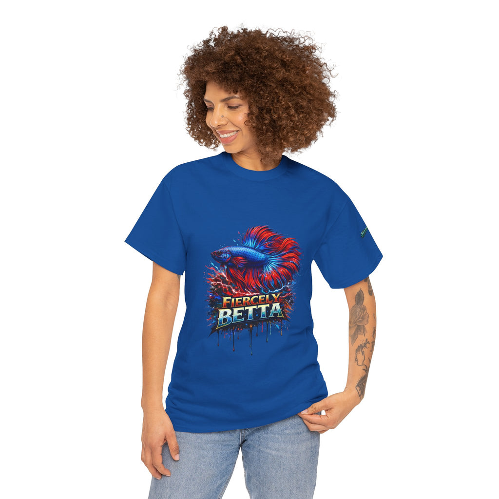 Betta Fish T-Shirt — Fiercely Betta Colorful Aquarium Fish Tee