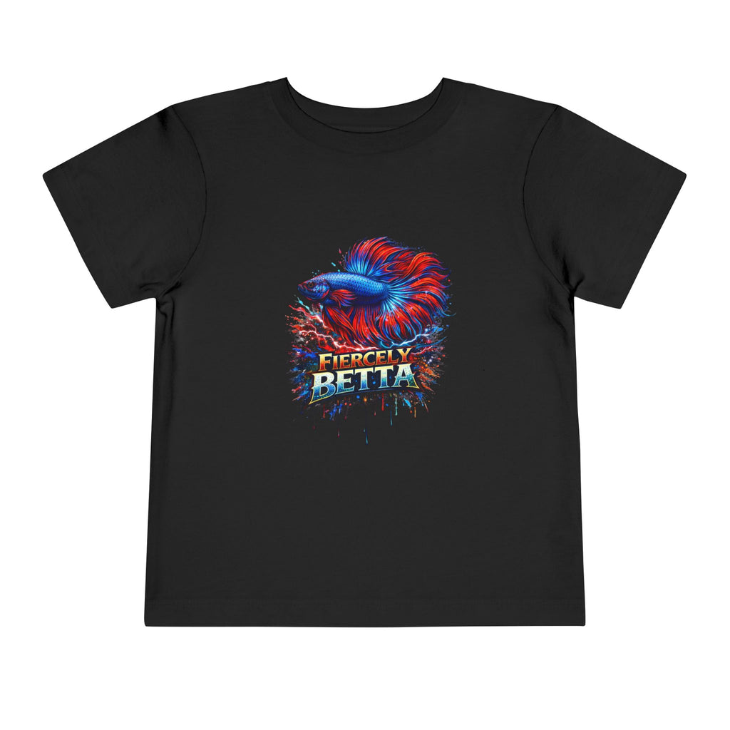 Toddler Tee - 'Fierce Betta' Colorful Betta Fish Graphic Shirt for Kids