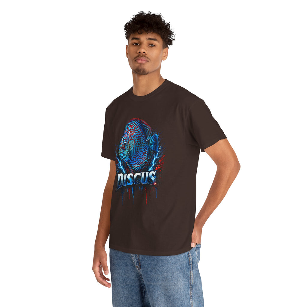 Discus Fish Graphic Tee - Vibrant Aquarium Fish Shirt