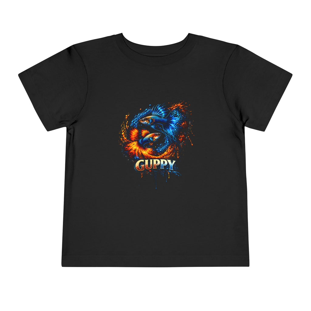 Fire & Ice Guppy – Toddler "Neon Flare" Premium Tee