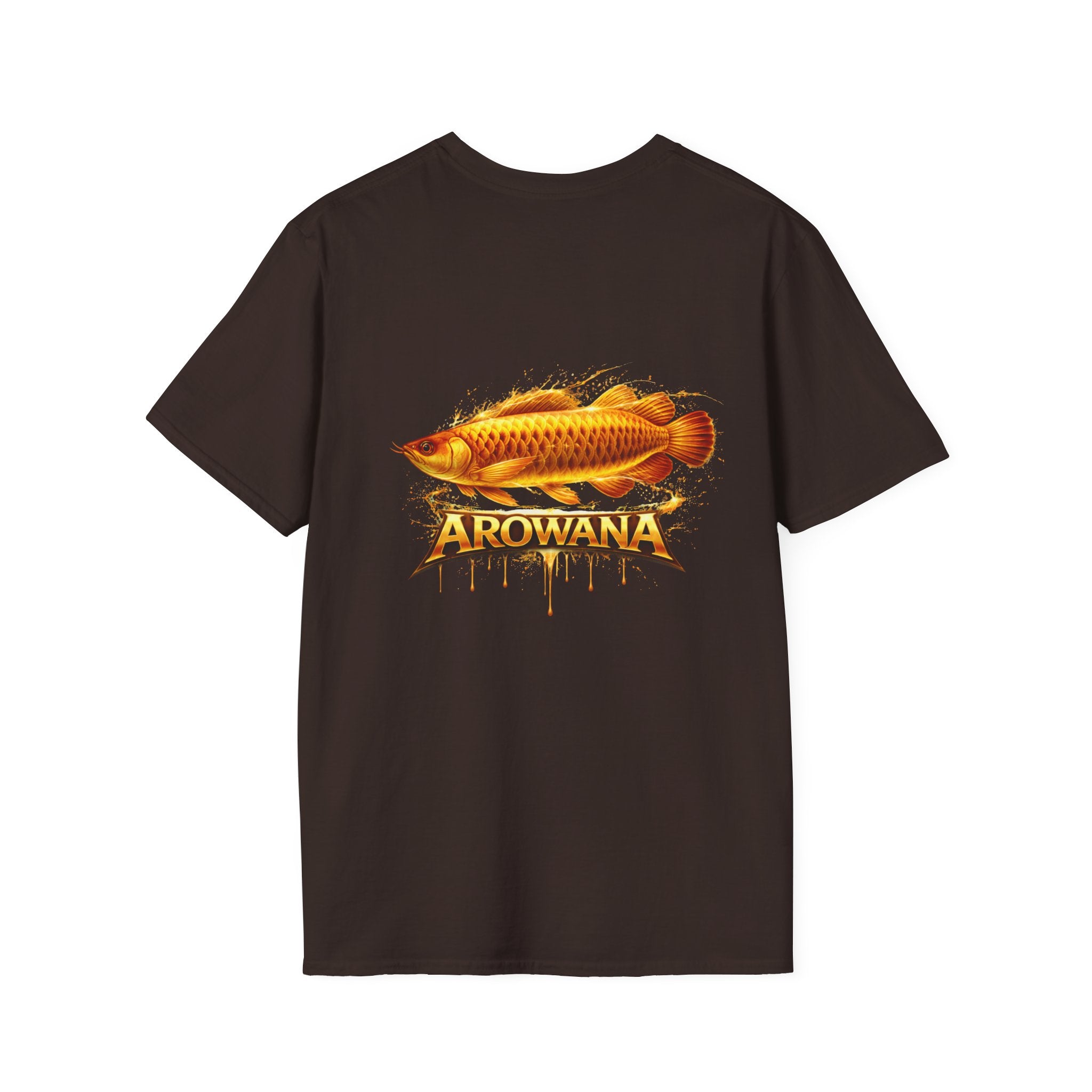 Arowana Fish Tee — Bold Gold Arowana Graphic T-Shirt