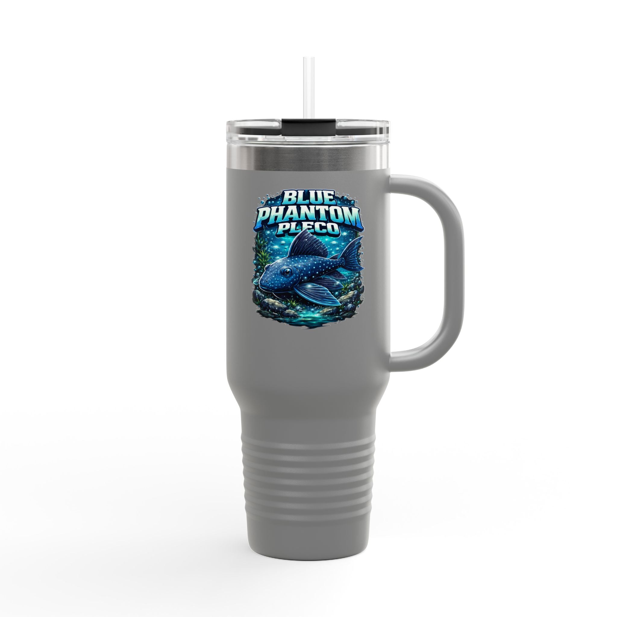 Blue Phantom Pleco L-128 – 40oz Premium Insulated Travel Mug, 40oz