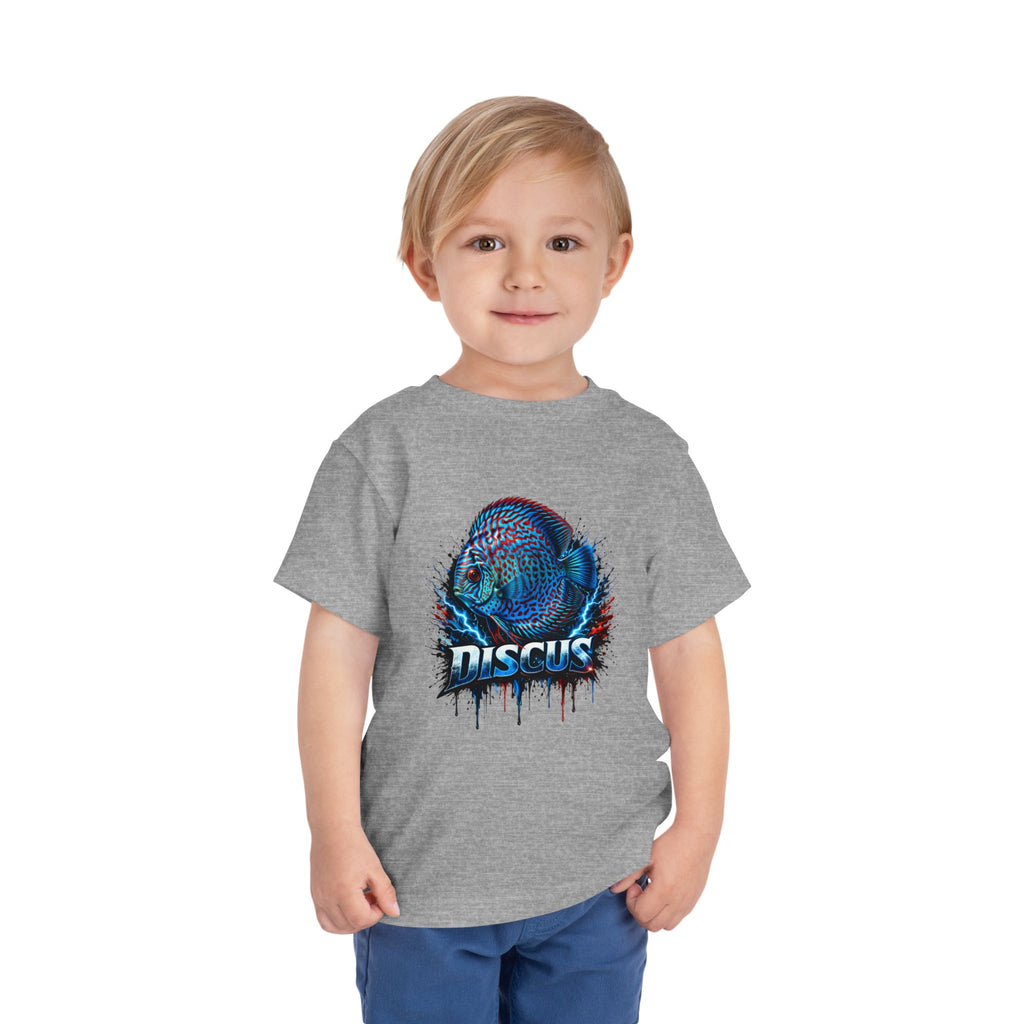 Toddler Tee - Colorful Discus Fish Graphic "Discus"