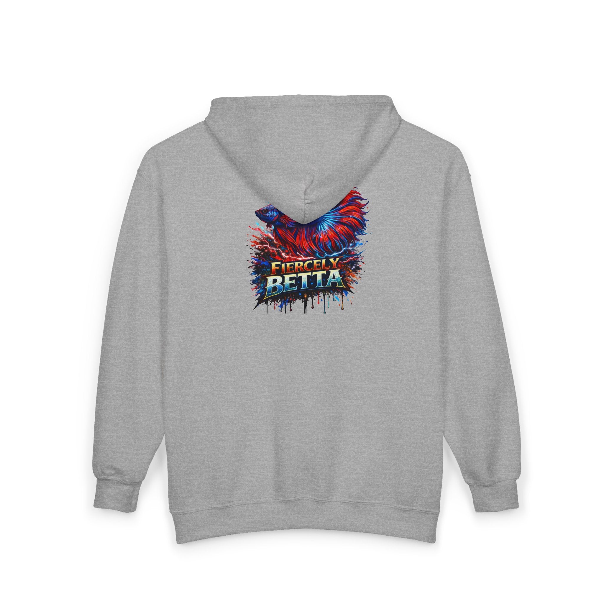 Fiercely Betta – Premium "Neon Flare" Zip-Up Hoodie