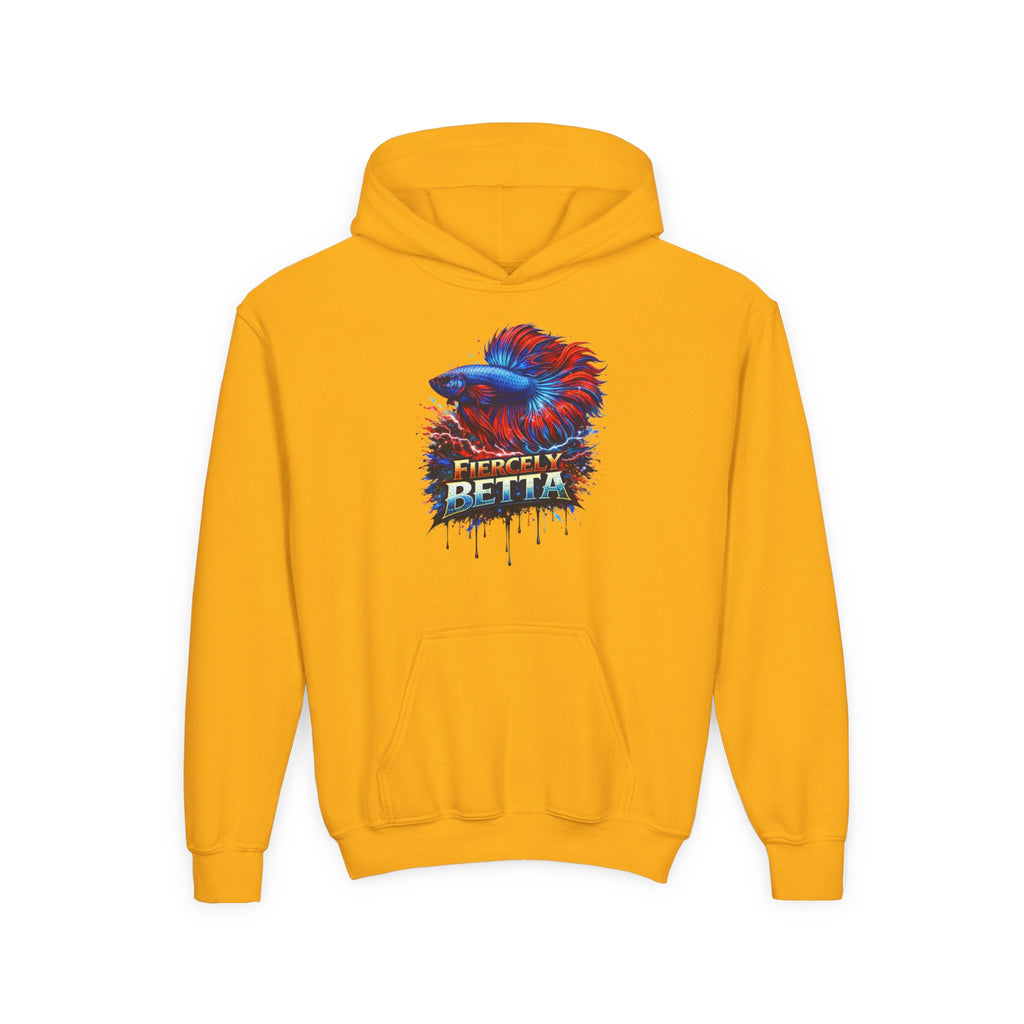 Fiercely Betta – Kids "Neon Flare" Fleece Hoodie