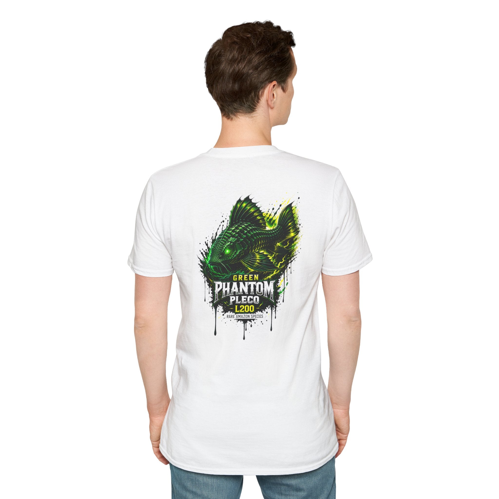 Green Phantom Pleco Tee — Graphic Fish Aquarium Shirt