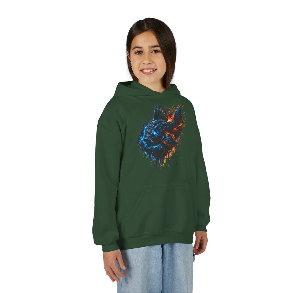 Armored Pleco L-185 – Youth Premium Hooded Sweatshirt