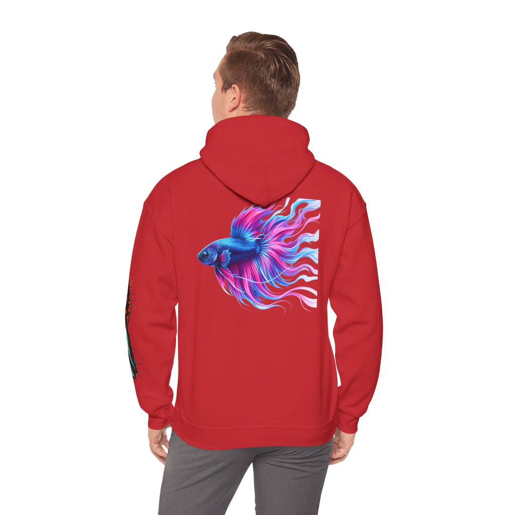 Electric Paint Betta — Artisan Series Hoodie — Inverness Ink Graphic Pullover