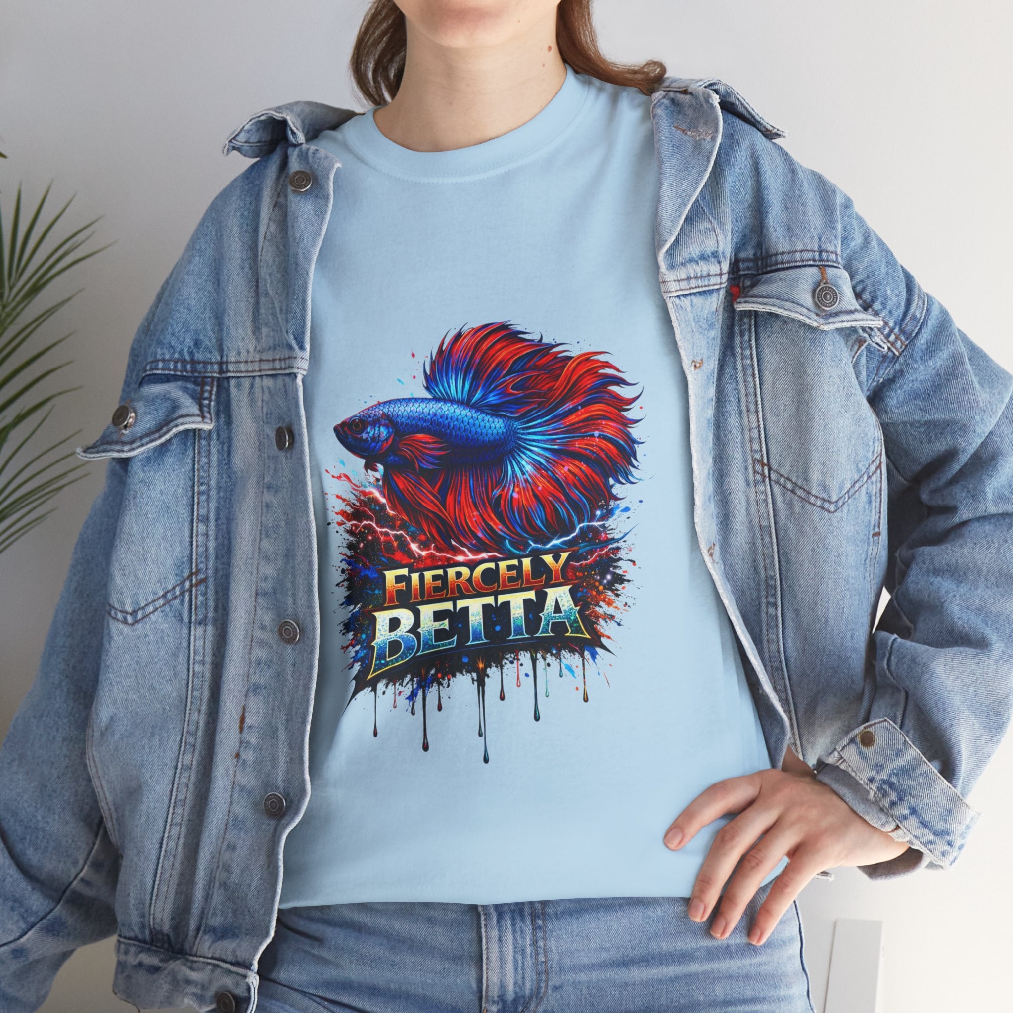 Betta Fish T-Shirt — Fiercely Betta Colorful Aquarium Fish Tee