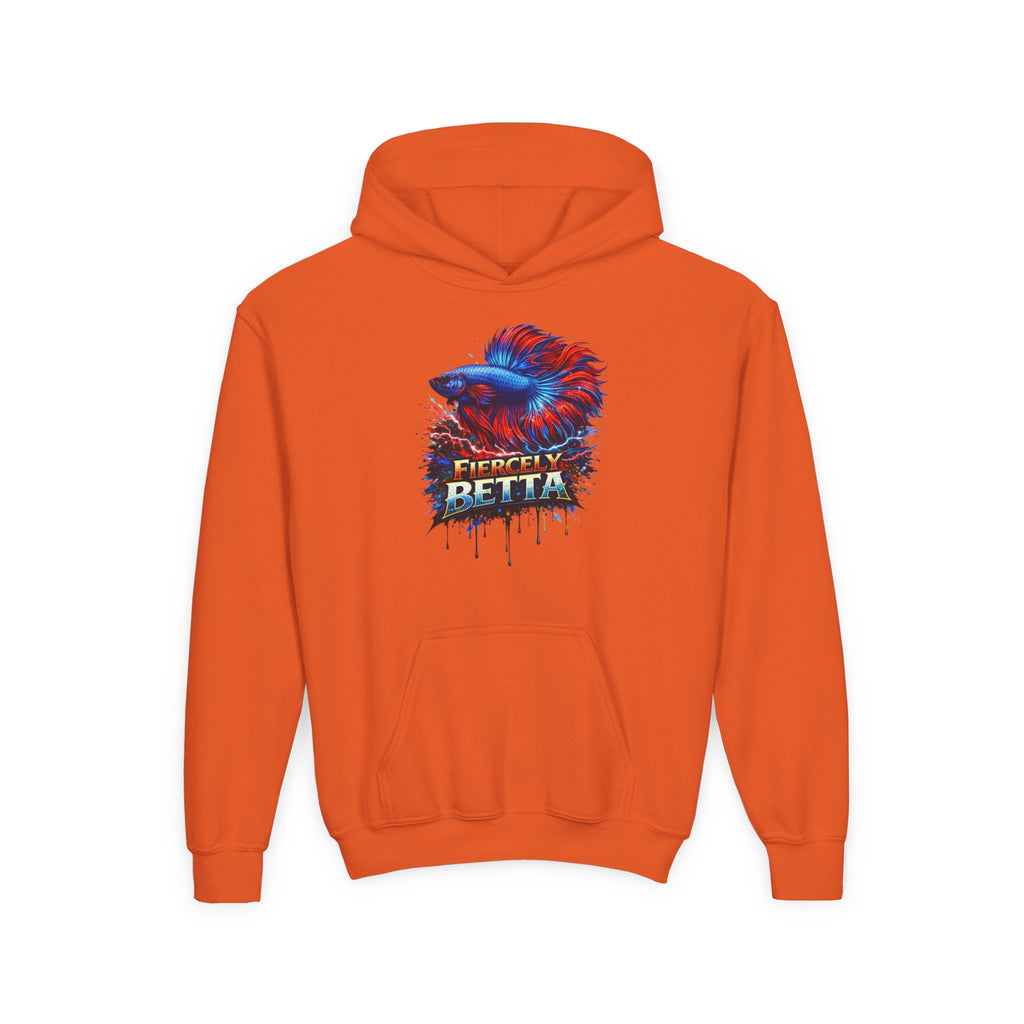 Fiercely Betta – Kids "Neon Flare" Fleece Hoodie