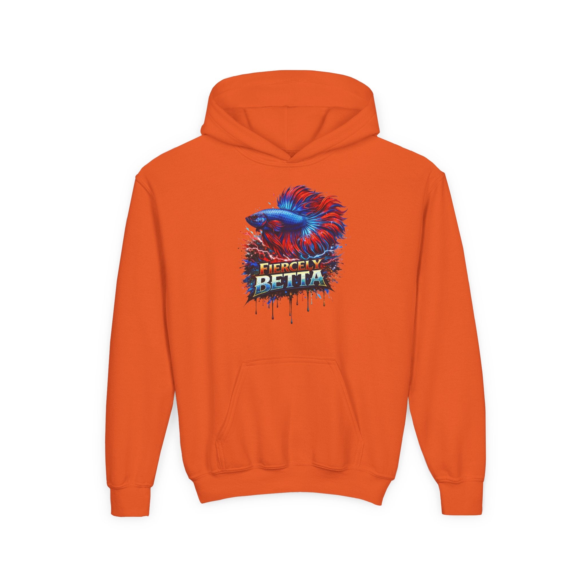 Fiercely Betta – Kids "Neon Flare" Fleece Hoodie