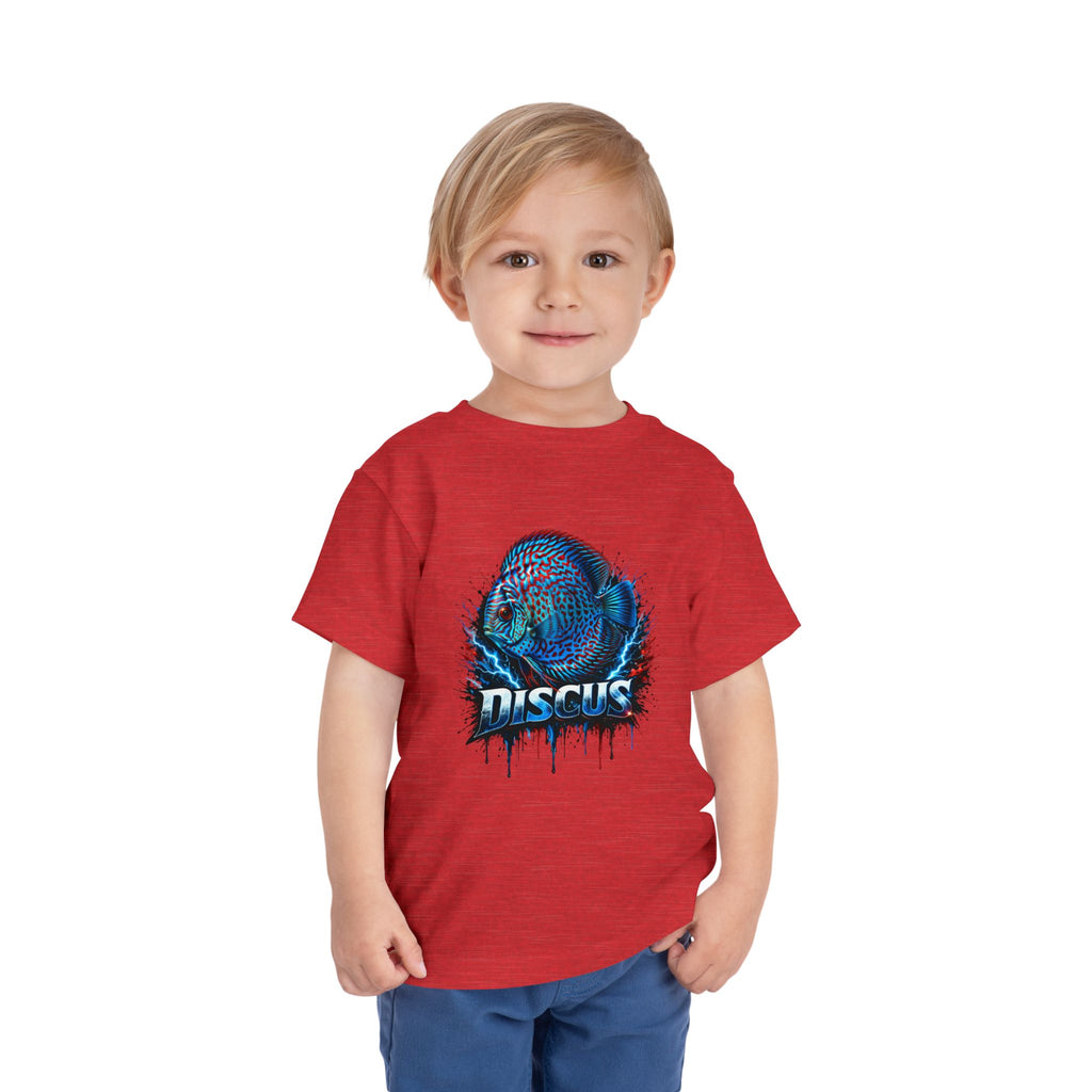 Toddler Tee - Colorful Discus Fish Graphic "Discus"