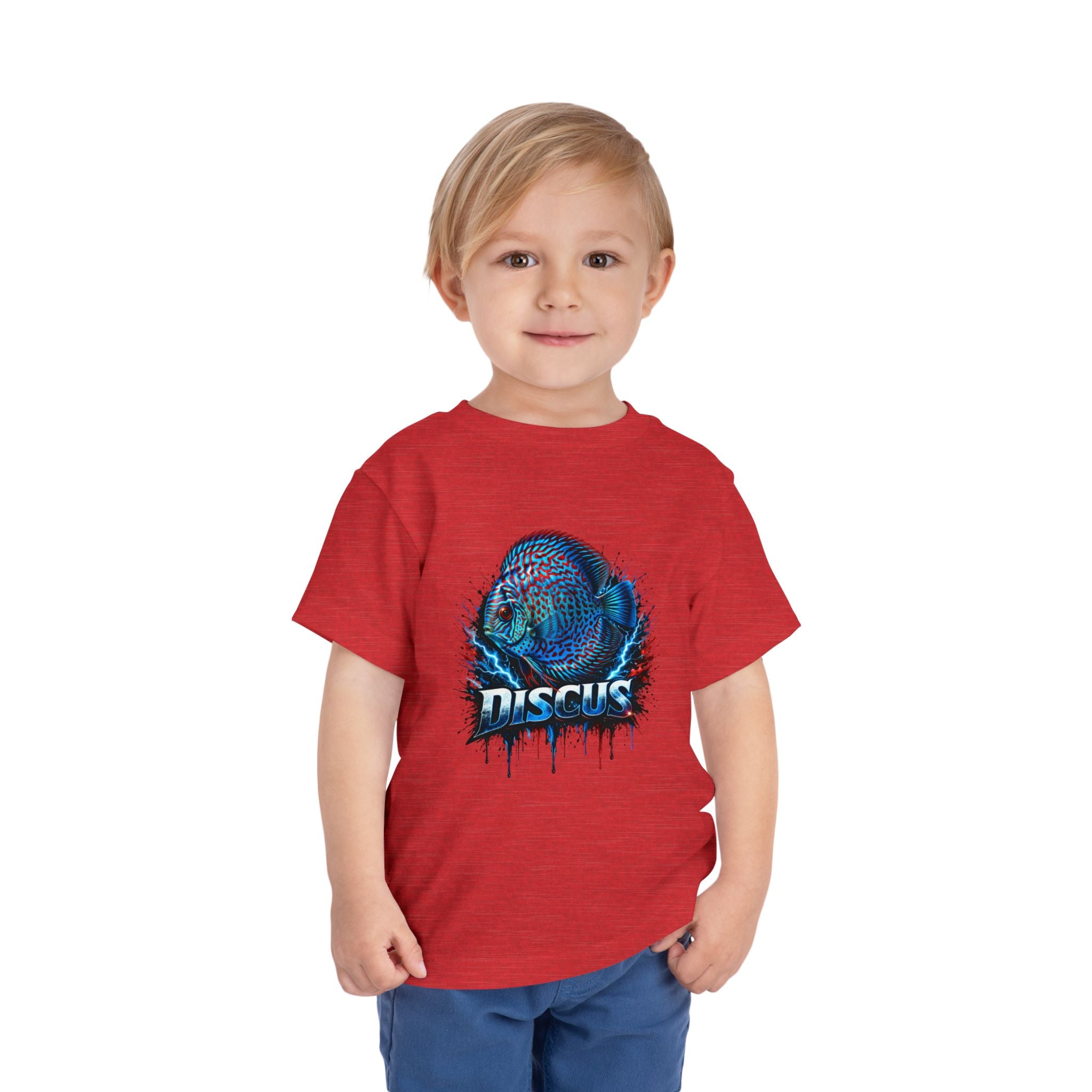 Toddler Tee - Colorful Discus Fish Graphic "Discus"