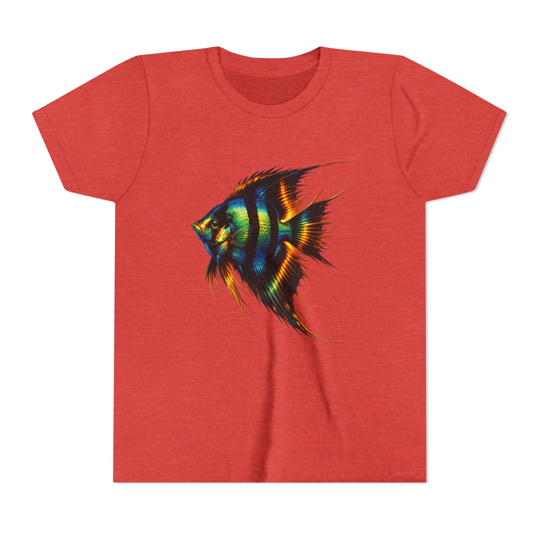 Angelfish Youth Tee – Colorful Aquarium Fish Graphic Shirt for Kids