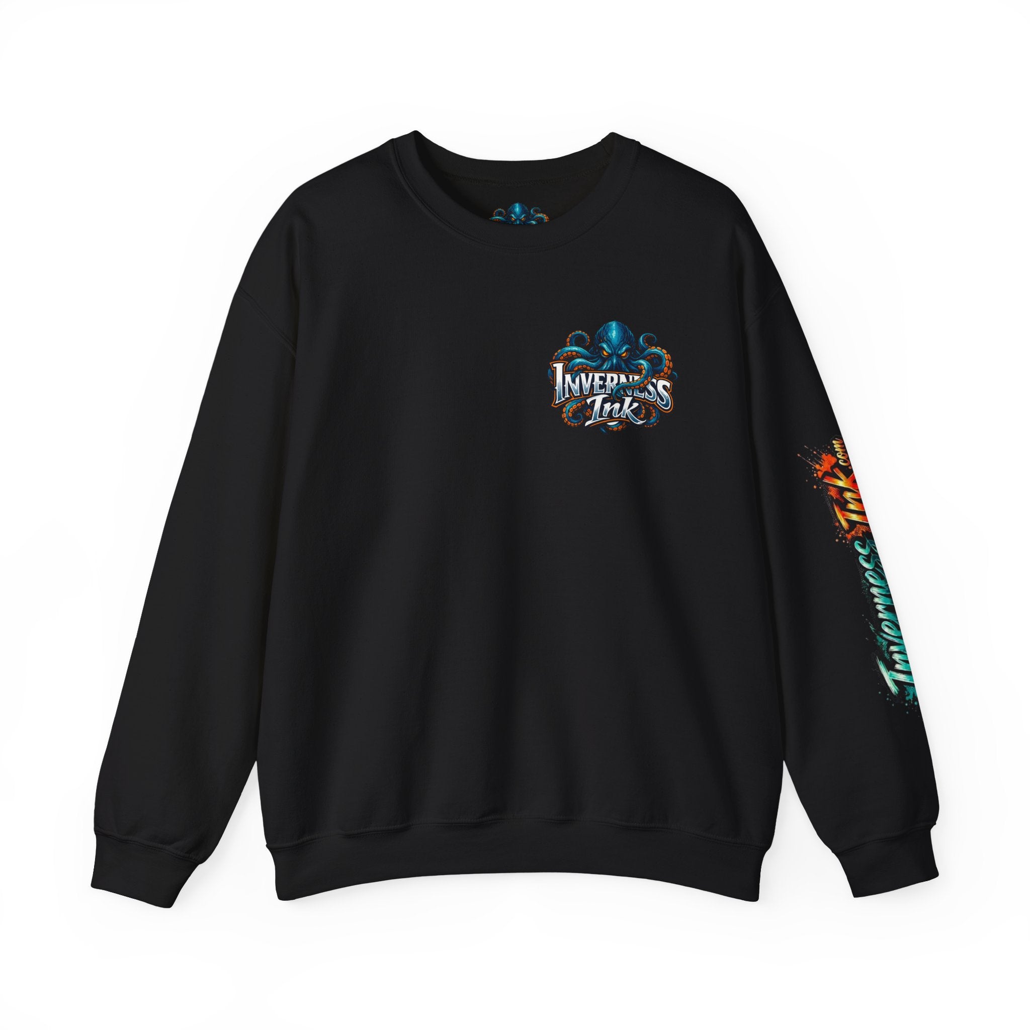 Betta Fish Crewneck Sweatshirt — Colorful Neon Tropical Fish Graphic