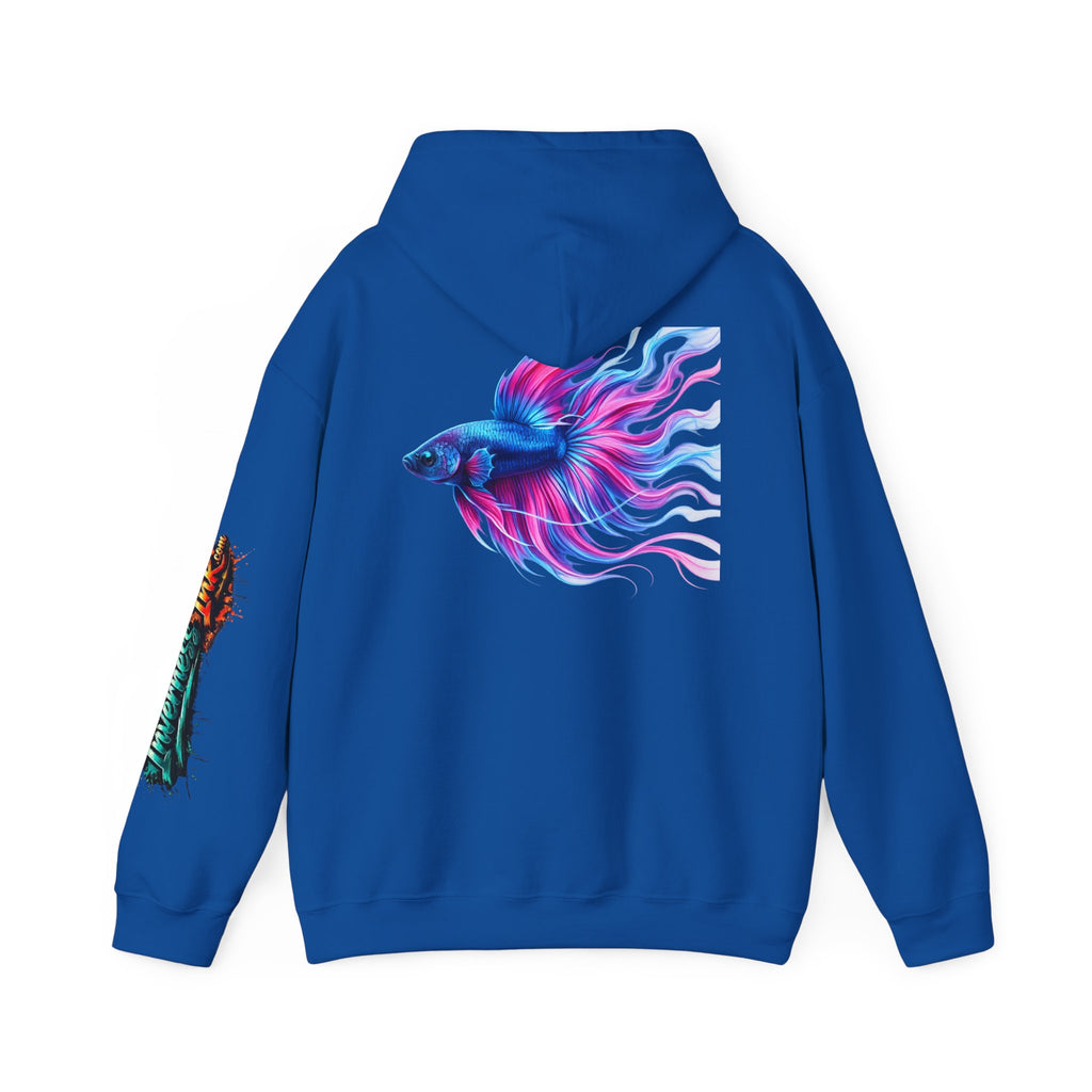 Electric Paint Betta — Artisan Series Hoodie — Inverness Ink Graphic Pullover