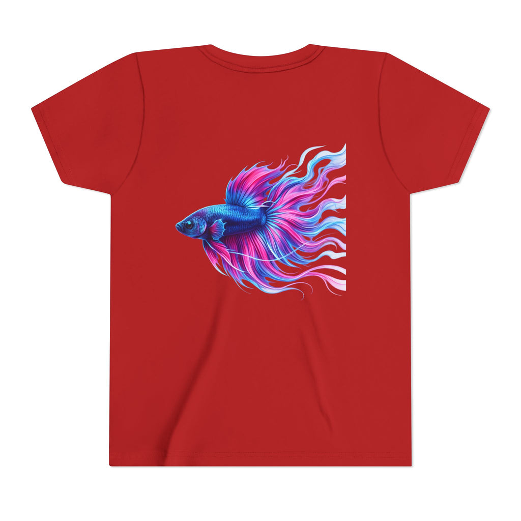 Youth Tee - Colorful Betta Fish Graphic Shirt