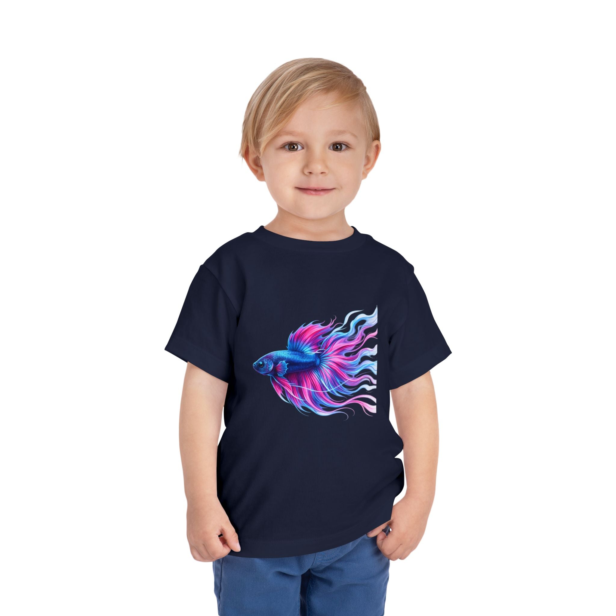 Toddler Tee — Colorful Betta Fish Graphic Kids Shirt