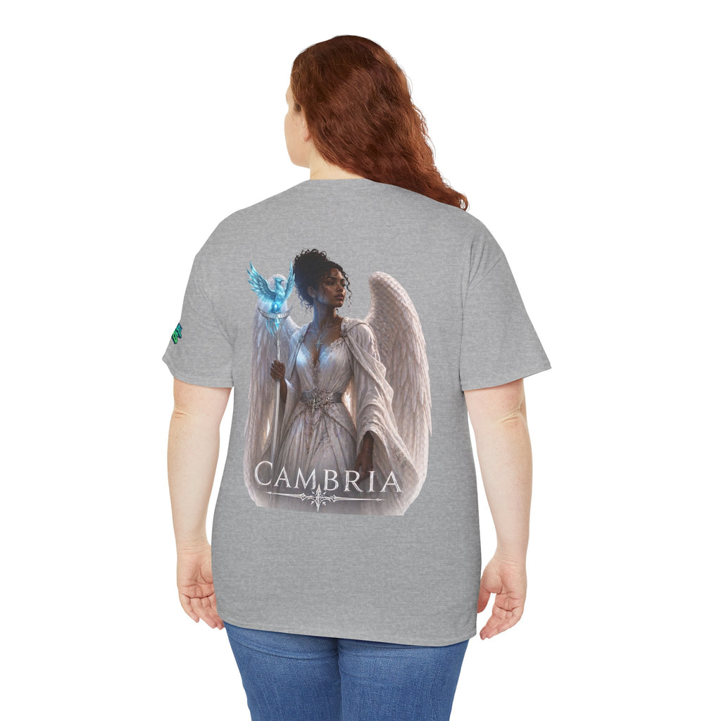The Eternal Wars Graphic Tee – "Cambria" Winged Warrior Shirt