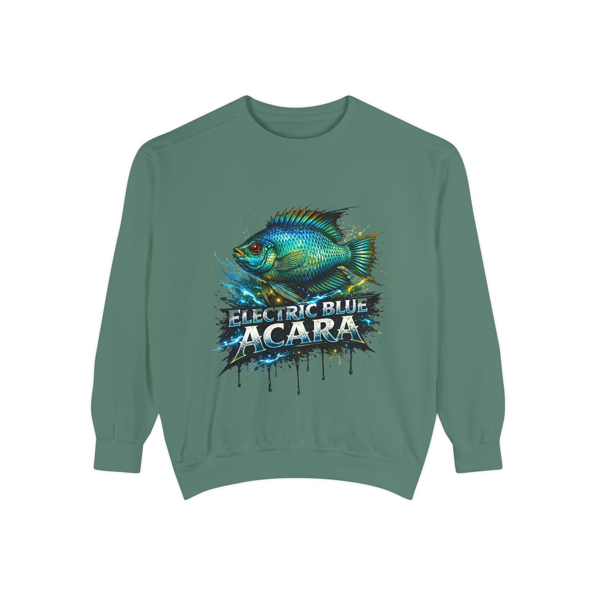 Electric Blue Acara – Garment-Dyed Premium Sweatshirt