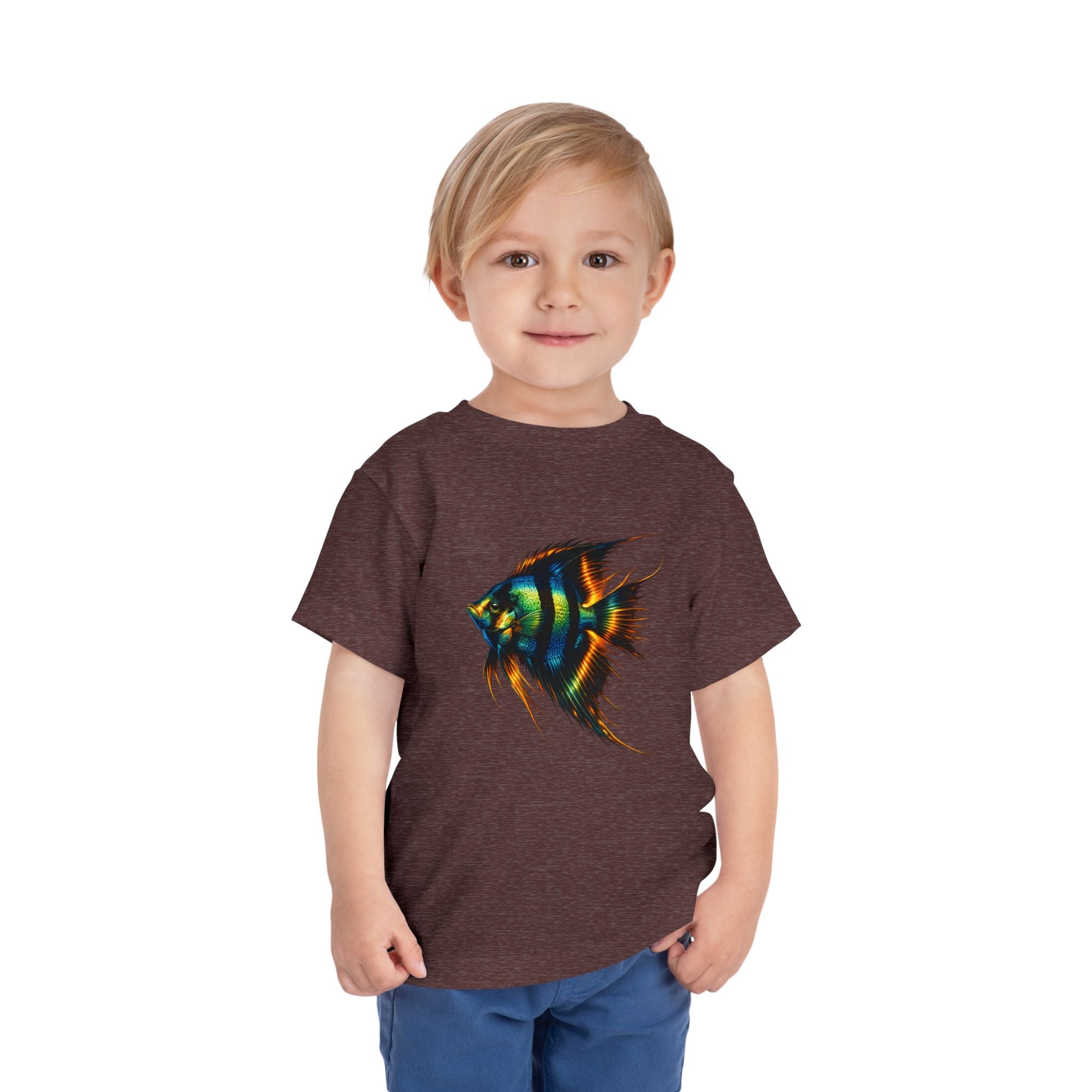 Toddler Tee - Colorful Aquarium Angelfish Graphic Shirt
