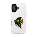 Angelfish Art Tough Magnetic Phone Case — Colorful Aquarium Fish iPhone Cover