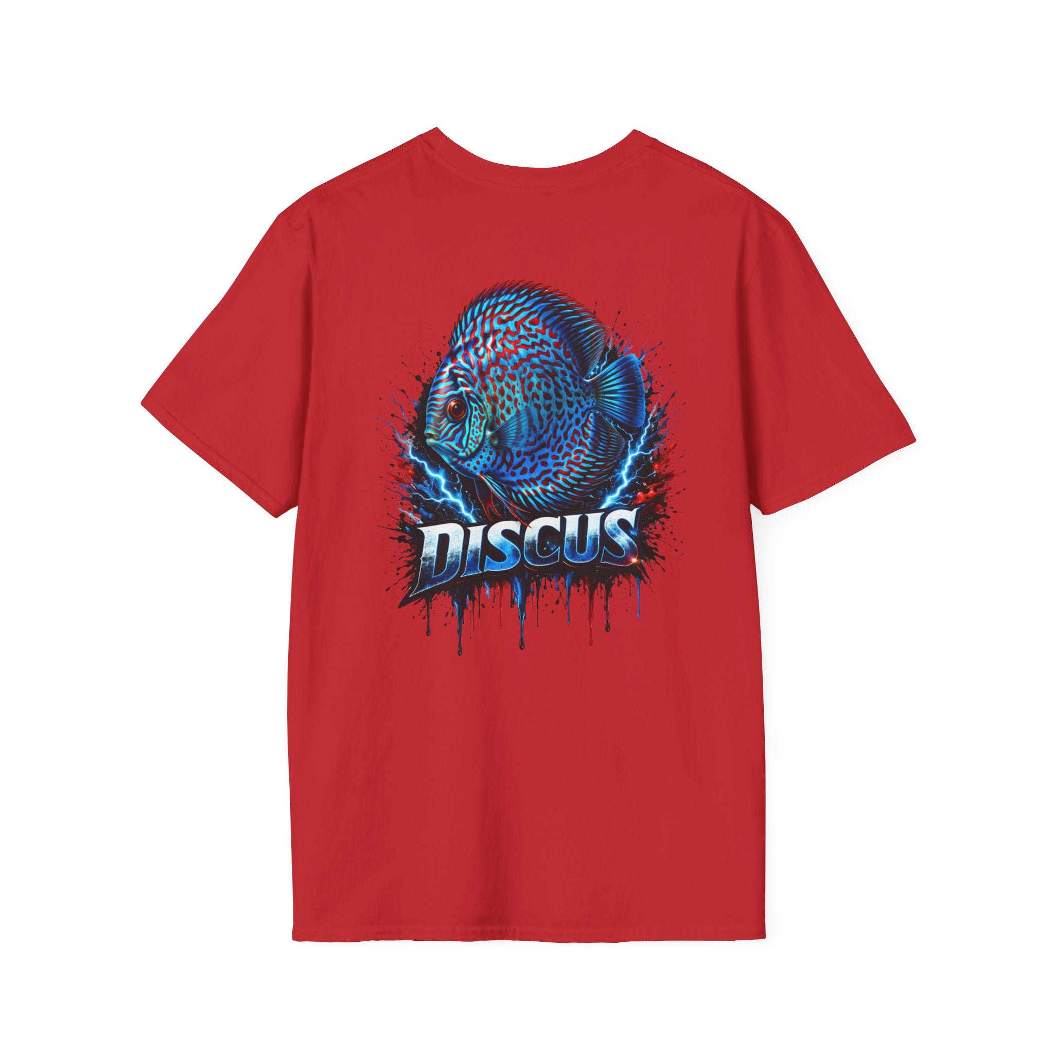 Electric Discus Fish T-Shirt - King of the Aquarium Lightning Art
