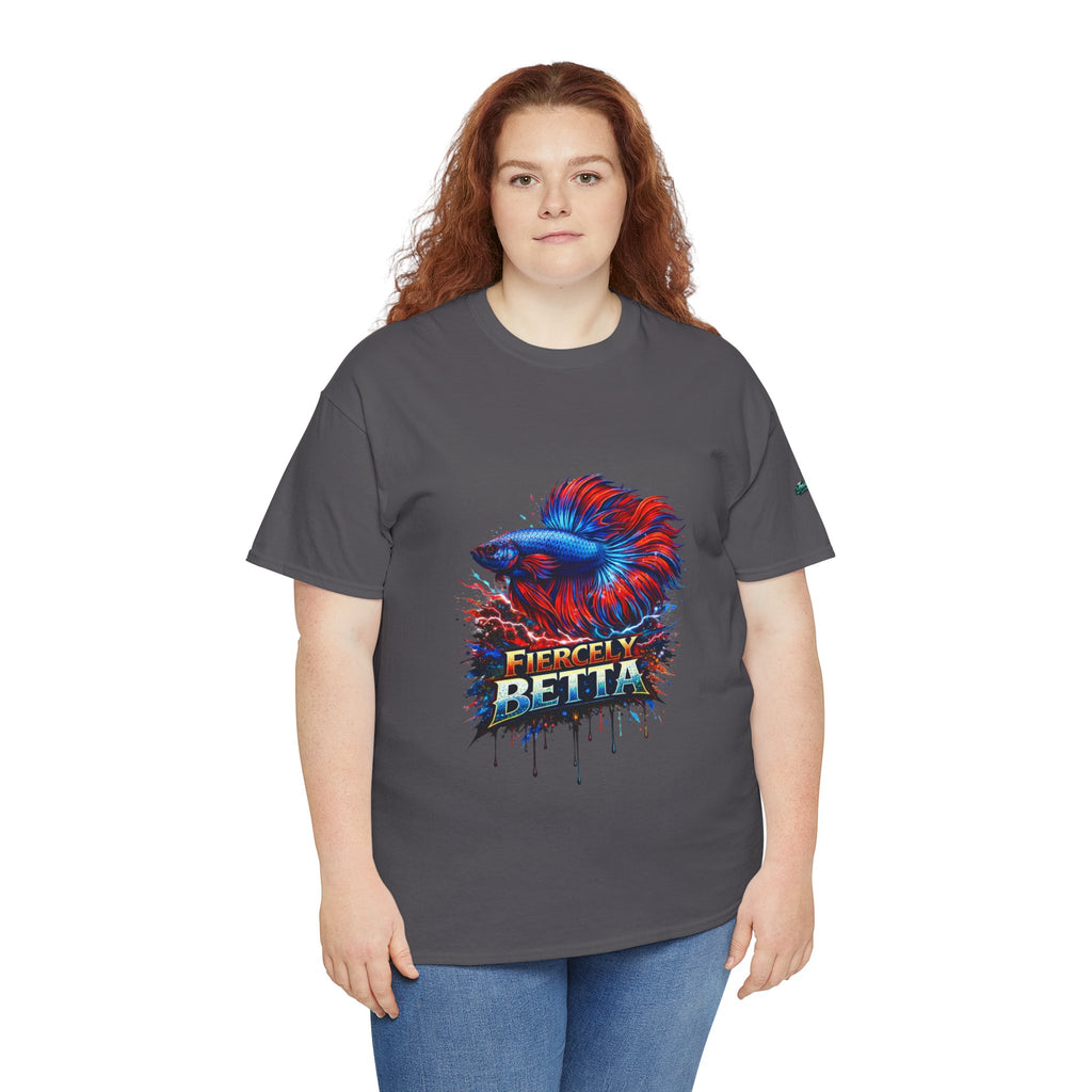 Betta Fish T-Shirt — Fiercely Betta Colorful Aquarium Fish Tee