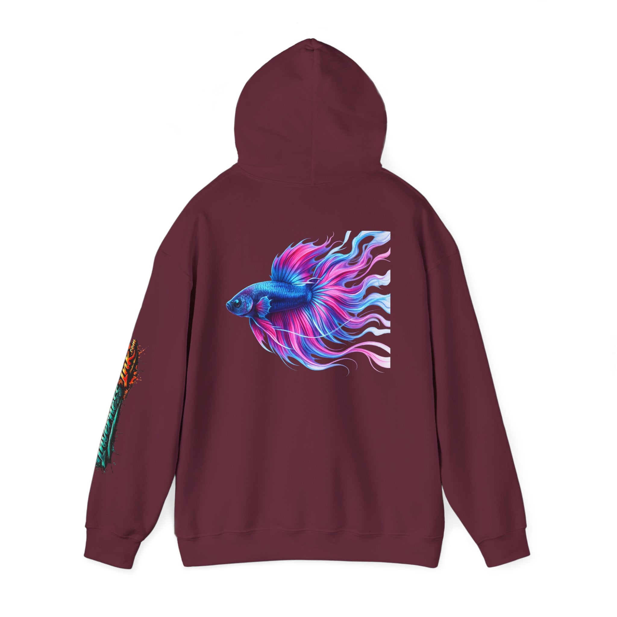 Electric Paint Betta — Artisan Series Hoodie — Inverness Ink Graphic Pullover
