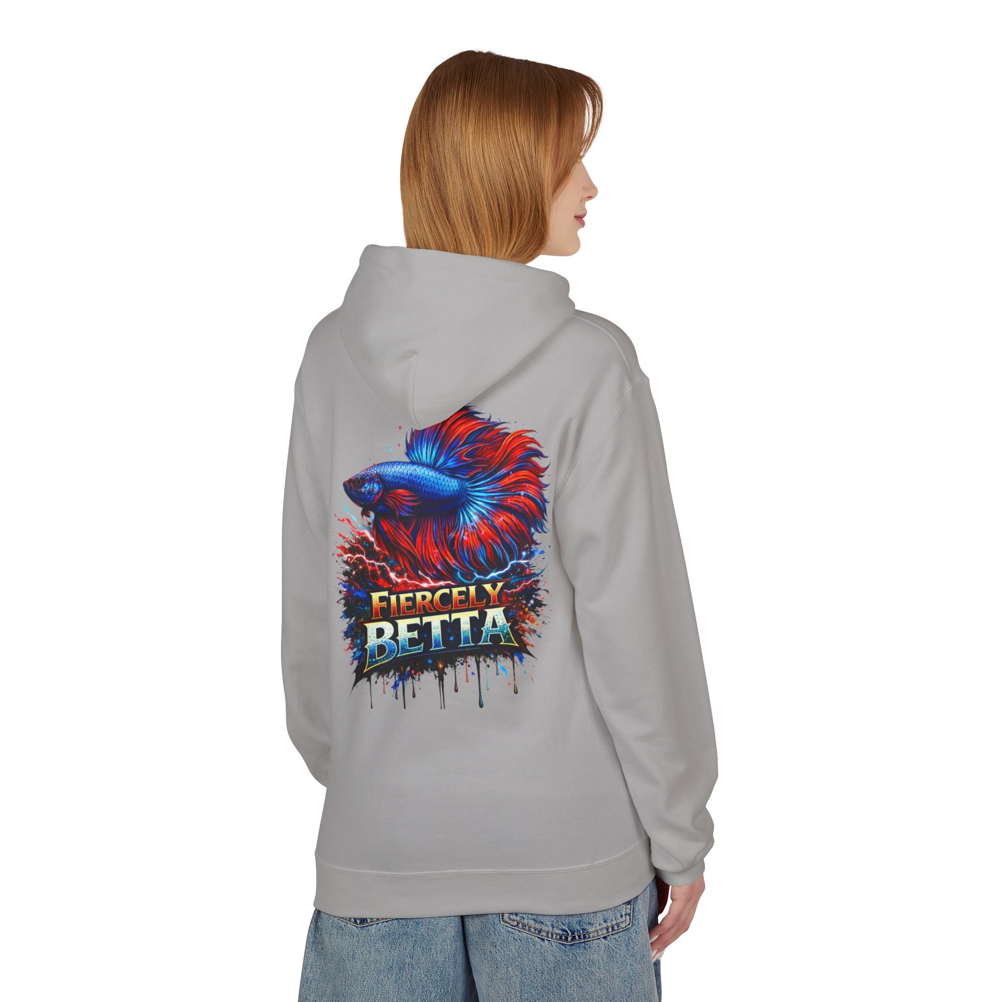 Fiercely Betta Hoodie – Colorful Betta Fish Graphic Pullover