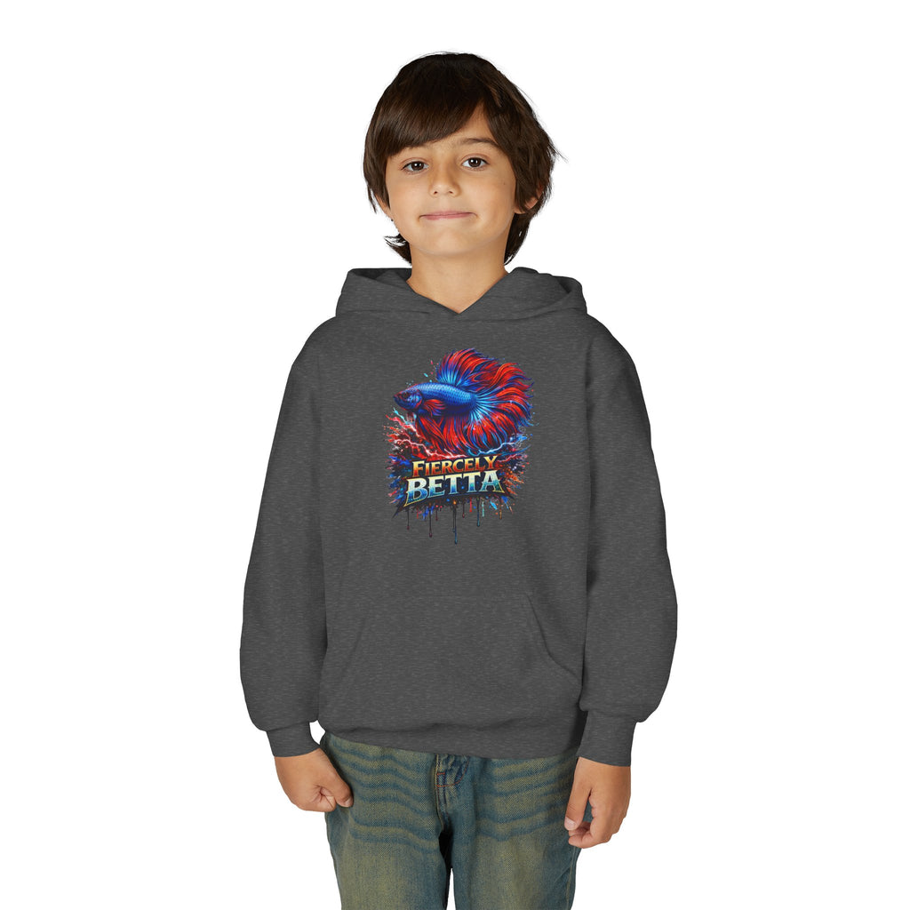 Fiercely Betta – Kids "Neon Flare" Fleece Hoodie
